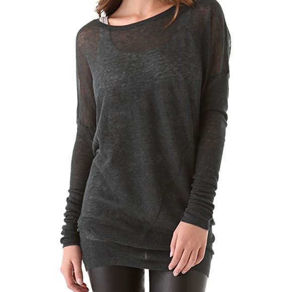Vince Sweaters - Vince Twist Seam Crew Sweater Thin Knit Spruce